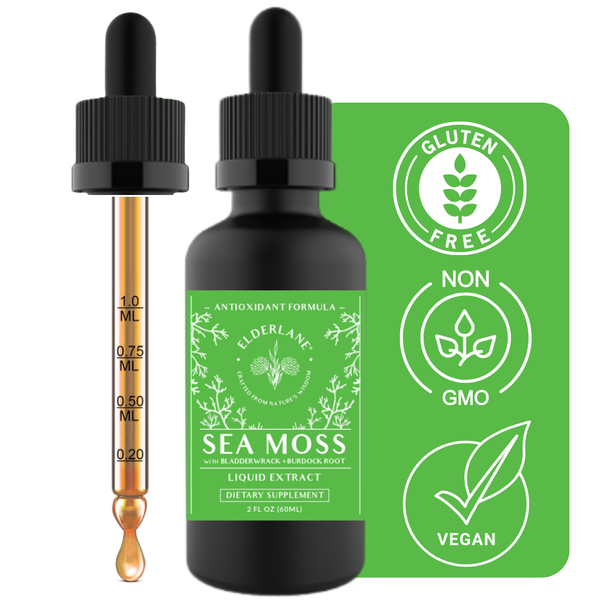 Liquid Sea Moss Extract With Bladderwrack + Burdock Root 2oz