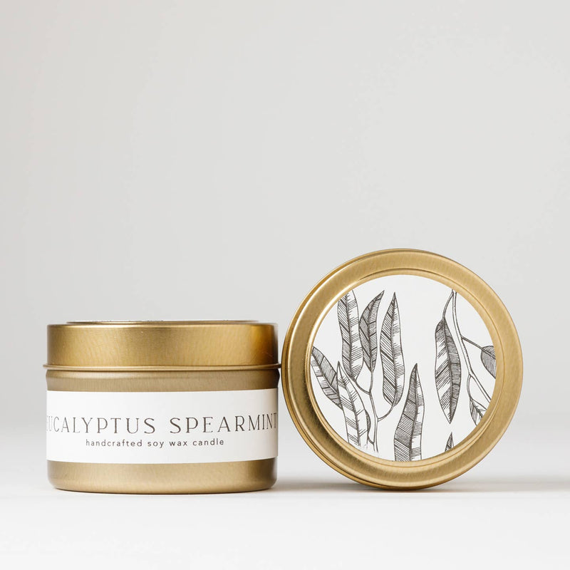 Eucalyptus + Spearmint Tin Candle