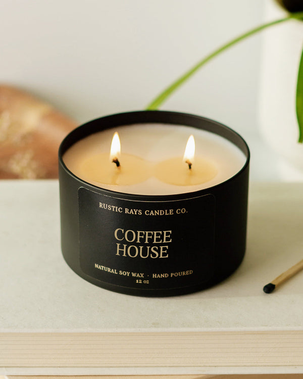 Coffee House Double Wick Soy Candle