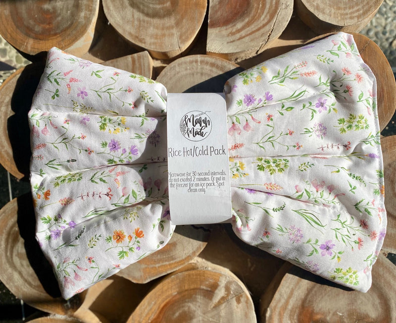 Large Rice Hot/Cold Pack | Delicate Wildflowers