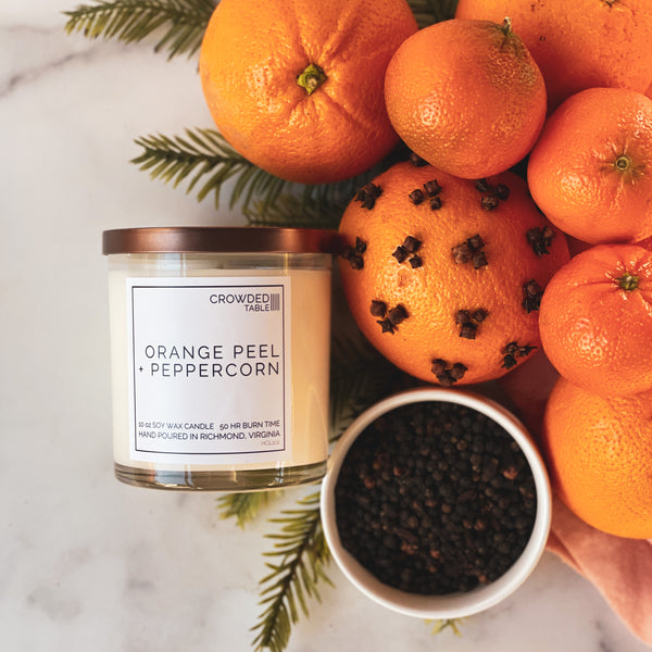 Orange Peel + Peppercorn Candle