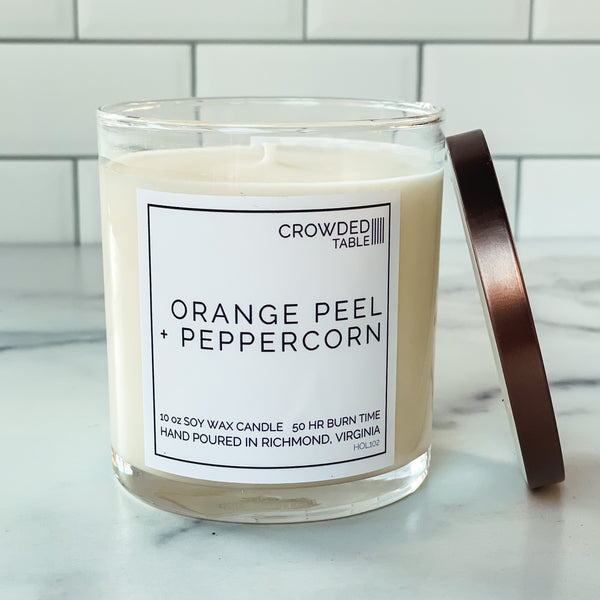 Orange Peel + Peppercorn Candle