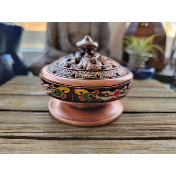 Painted Incense Holder