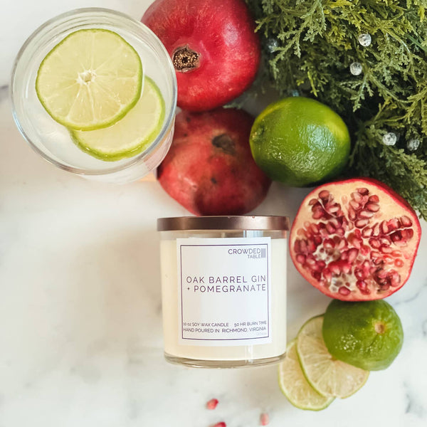 Oak Barrel Gin + Pomegranate Candle