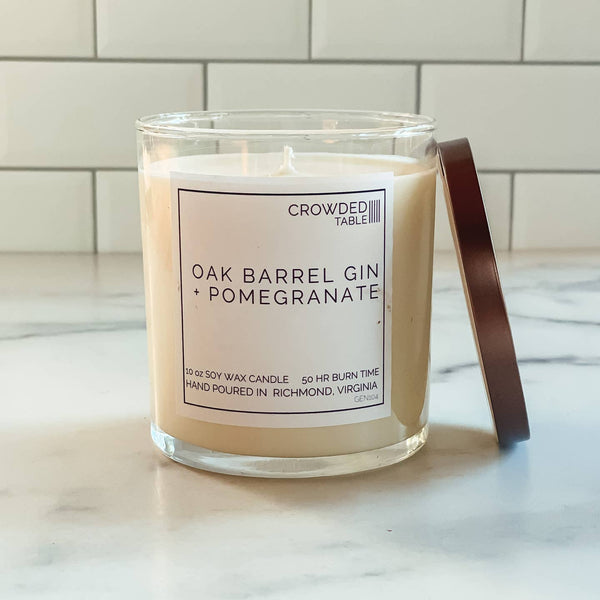 Oak Barrel Gin + Pomegranate Candle