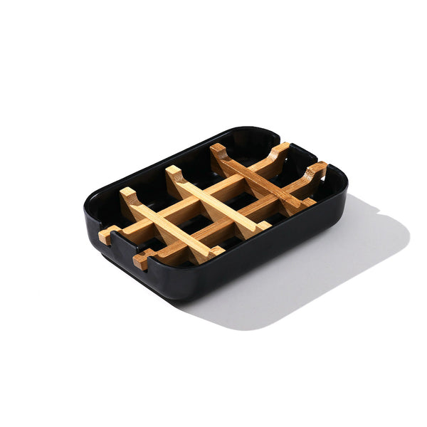 Finchberry Black & Bamboo Soap Dish